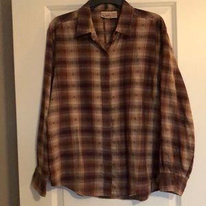 Woolrich women’s plaid shirt size L